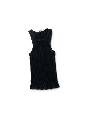 Anthropologie Black Ribbed Knit Tank